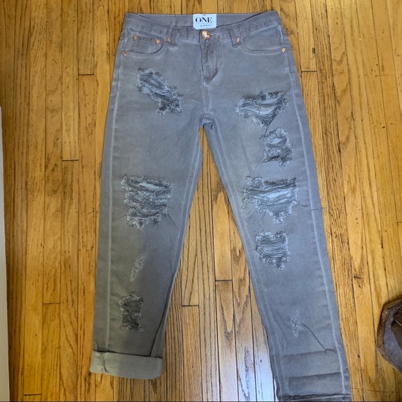 ONE TEASPOON Distressed Women’s Jeans Size 24 EUC - Picture 3 of 10